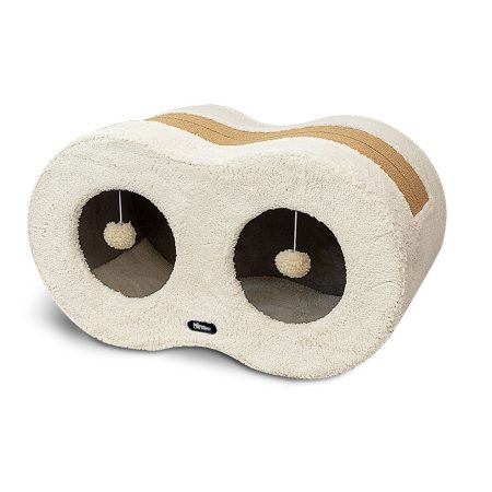 خرید لانه و اسکرچر طرح عینک نیناپت ۹ رنگ شیری | لانه شیک و مقاوم برای گربه